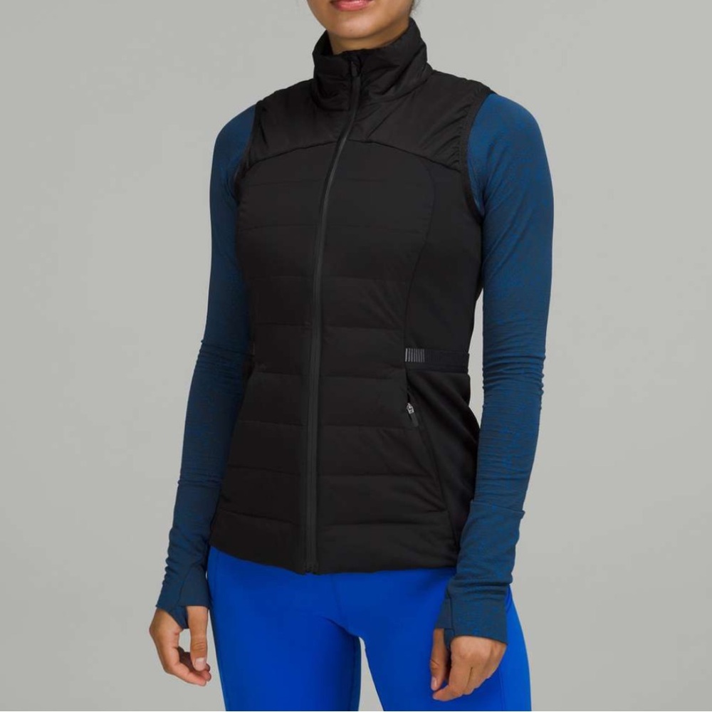 Lululemon Down For It All Black Vest Size 8
